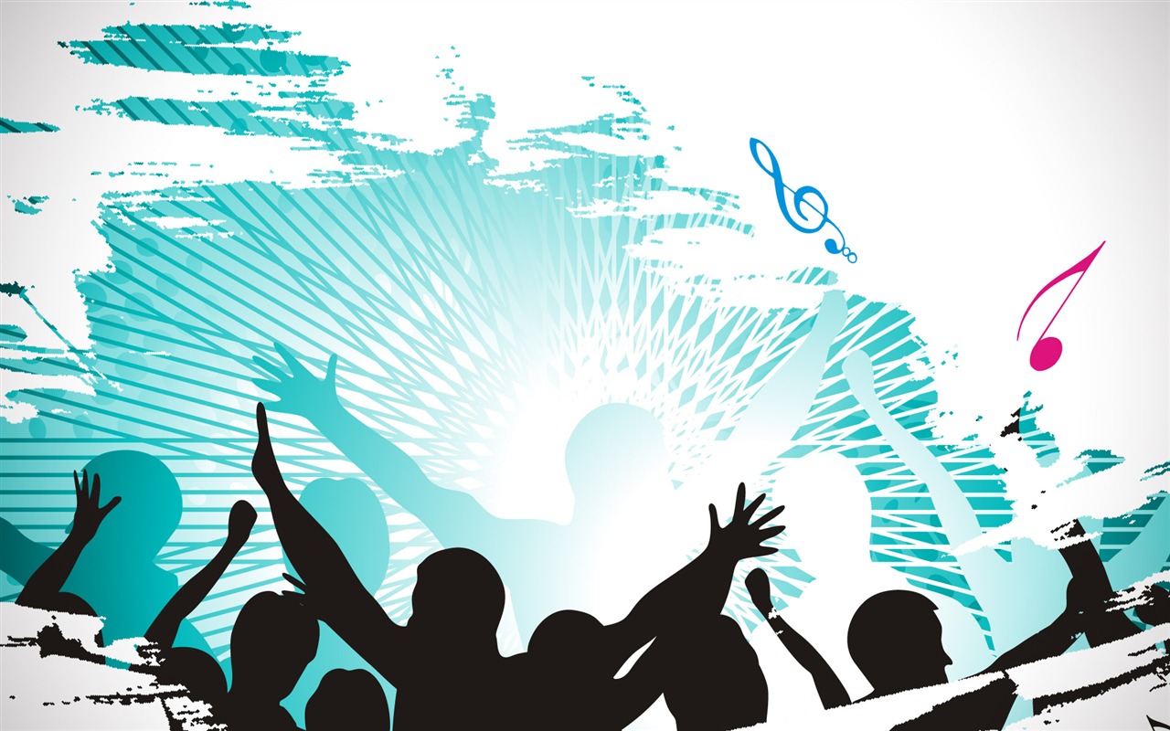 Vector musical theme wallpapers (4) #9 - 1280x800