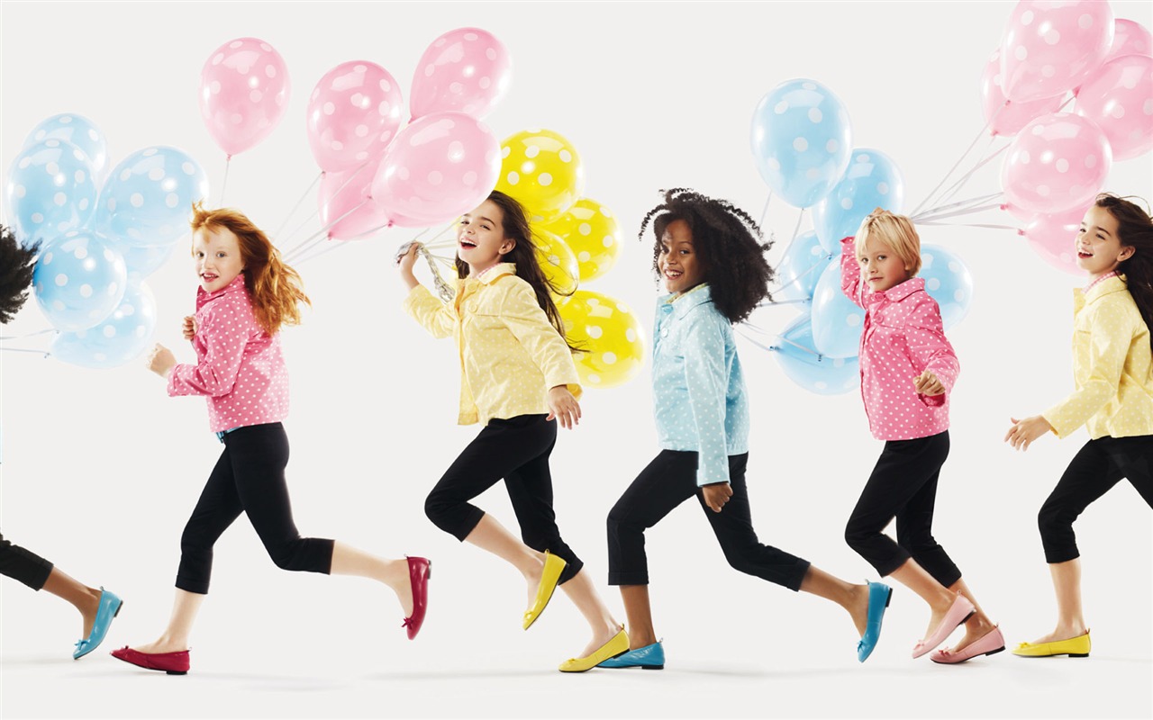 Los niños de colores de moda de papel tapiz (1) #16 - 1280x800