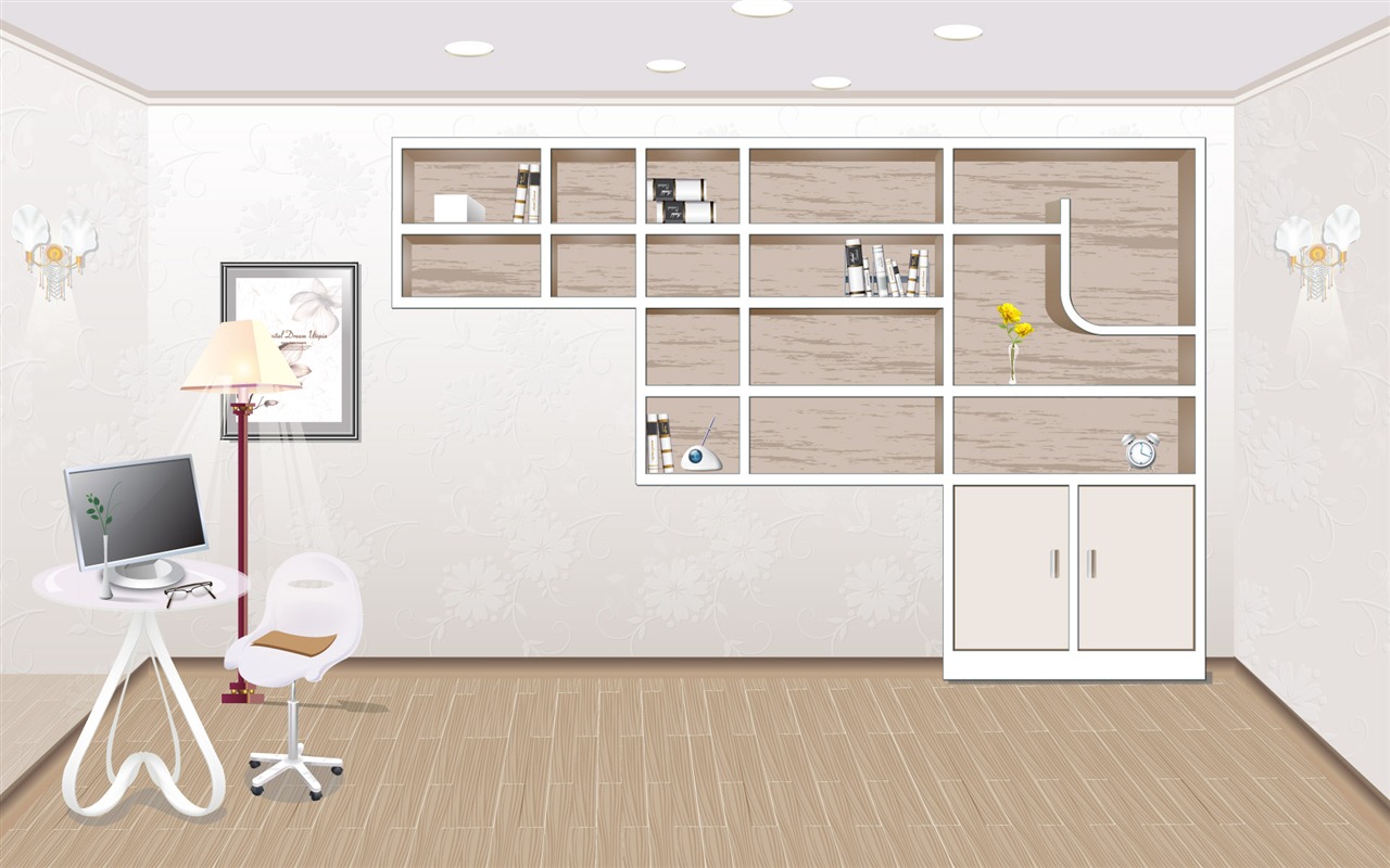 Vector doma tapety (1) #7 - 1280x800