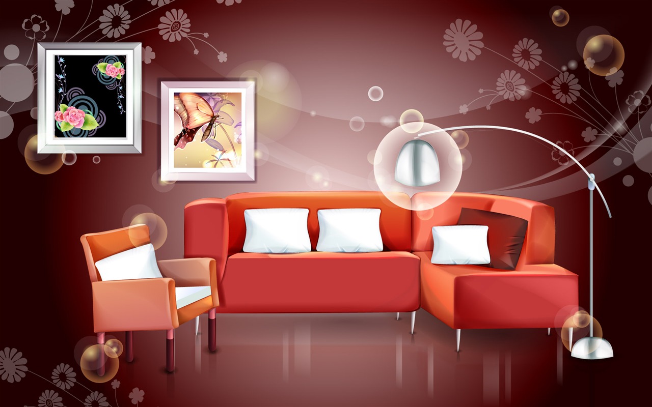 Vector doma tapety (2) #1 - 1280x800