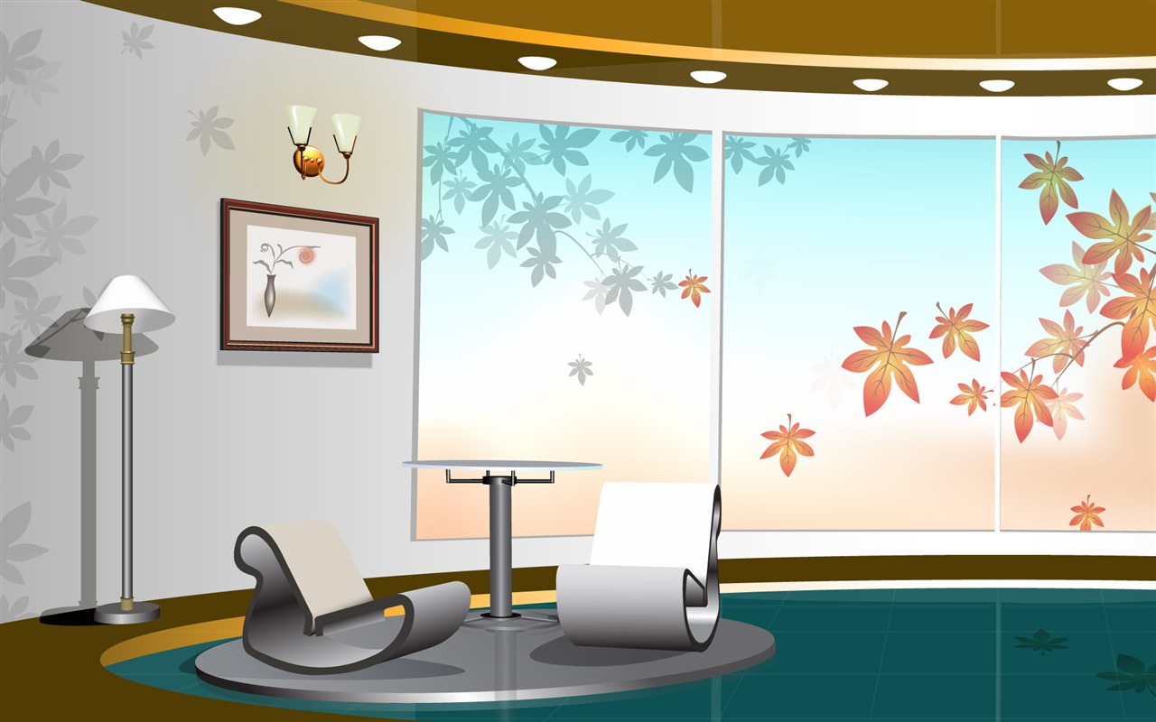 Vector doma tapety (2) #3 - 1280x800