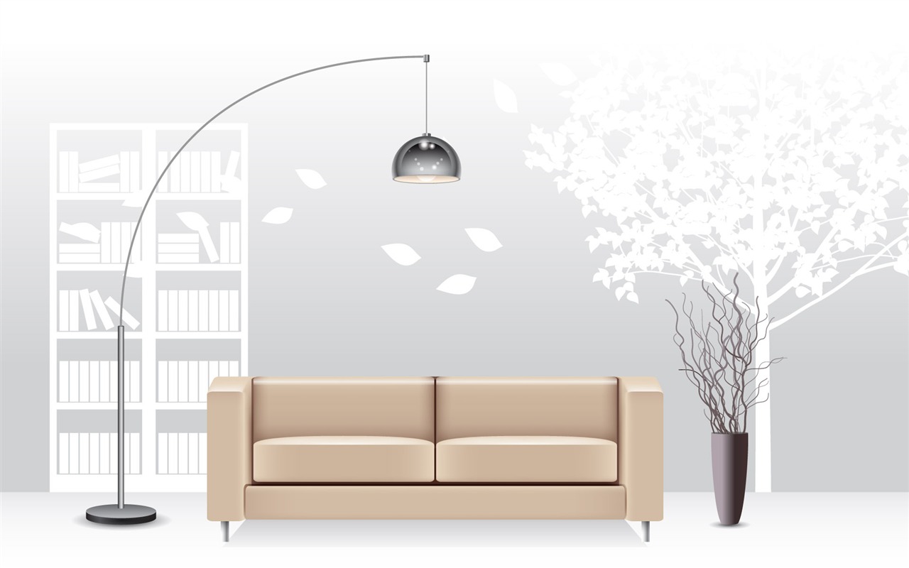 Vector doma tapety (2) #5 - 1280x800