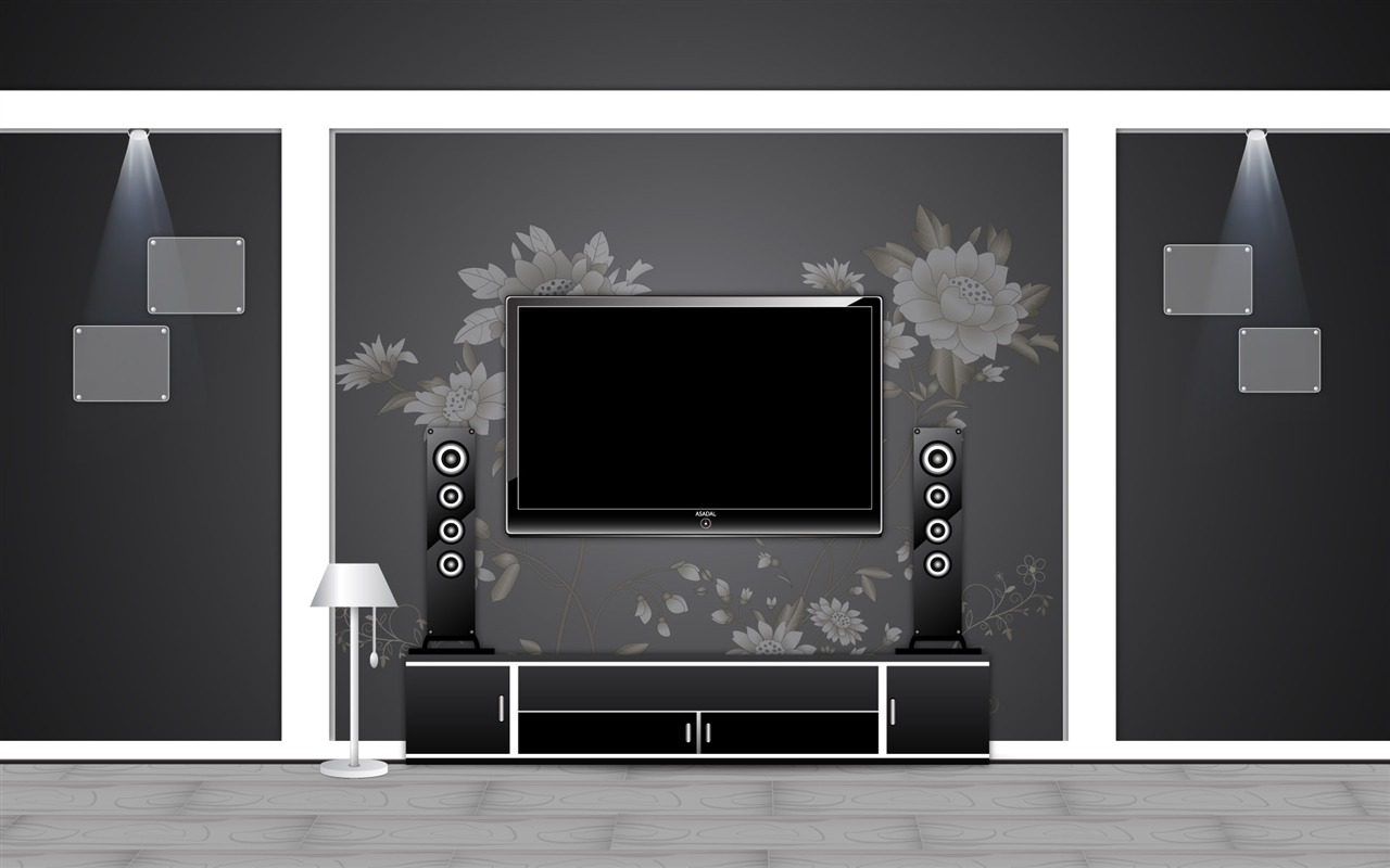 Vector doma tapety (4) #1 - 1280x800