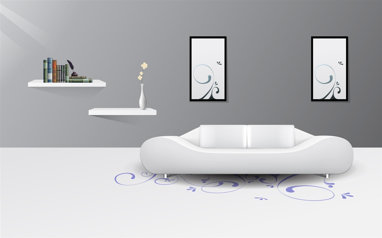 Vector doma tapety (4) #2 - 1280x800