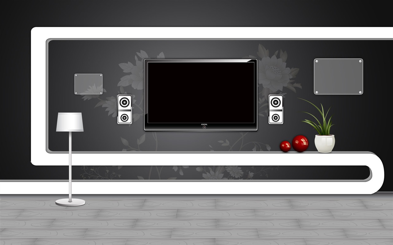 Vector doma tapety (4) #18 - 1280x800