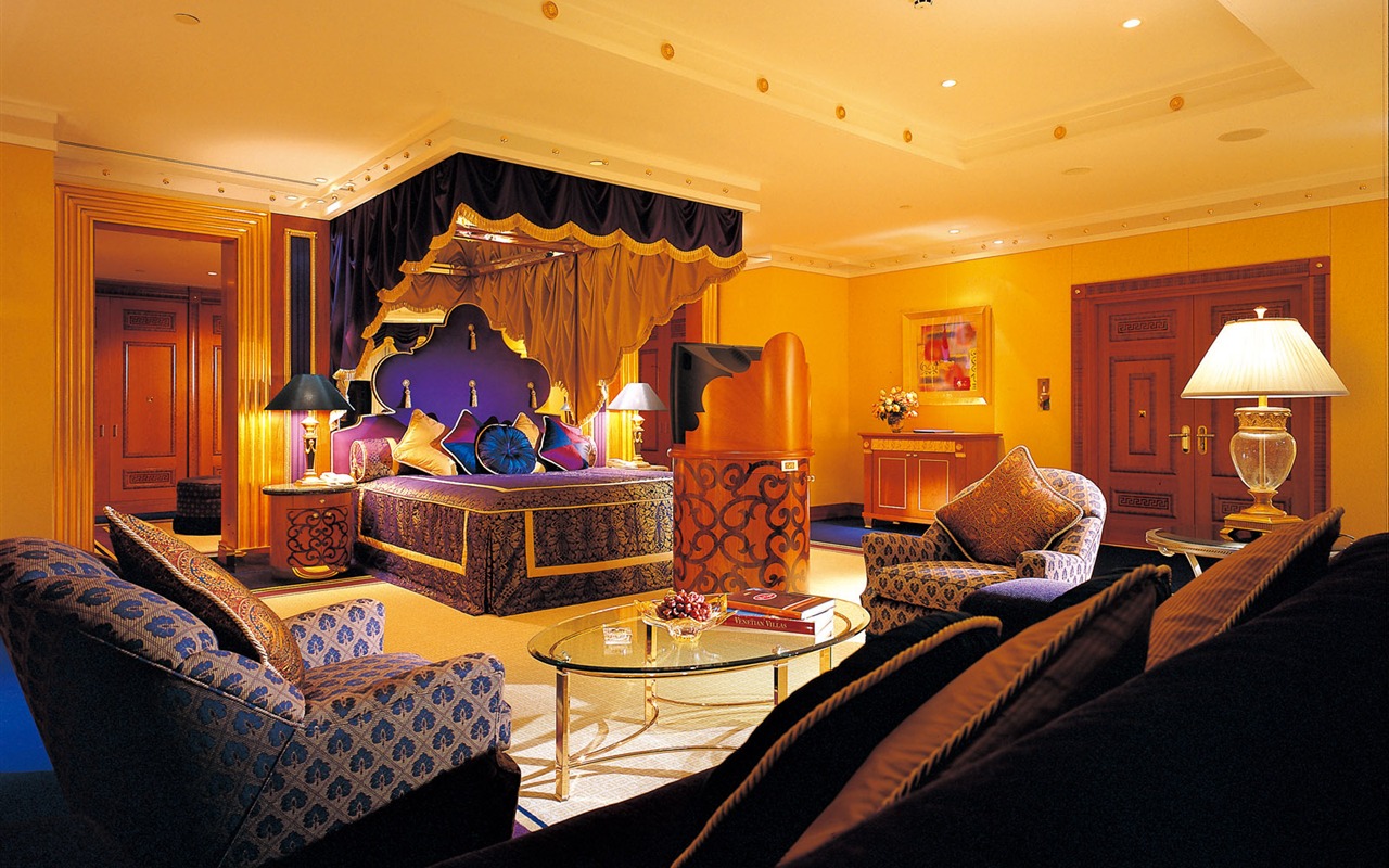 Sedm hvězdičkový hotel Burj Dubaj tapety na plochu #2 - 1280x800