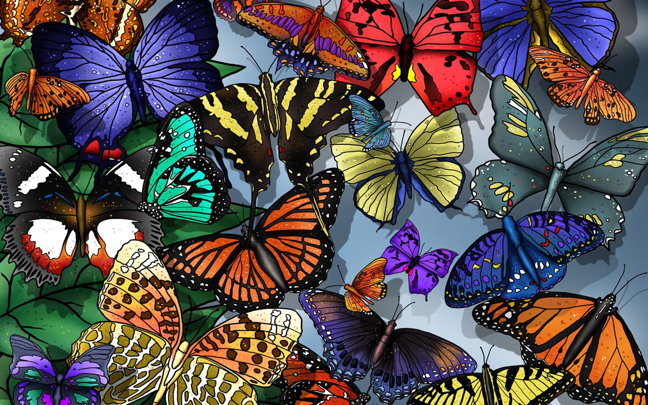 Computer drawing Game Scene Wallpaper #2 - 1280x800