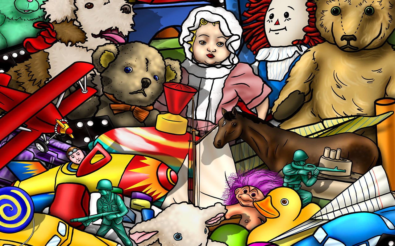 Computer drawing Game Scene Wallpaper #15 - 1280x800