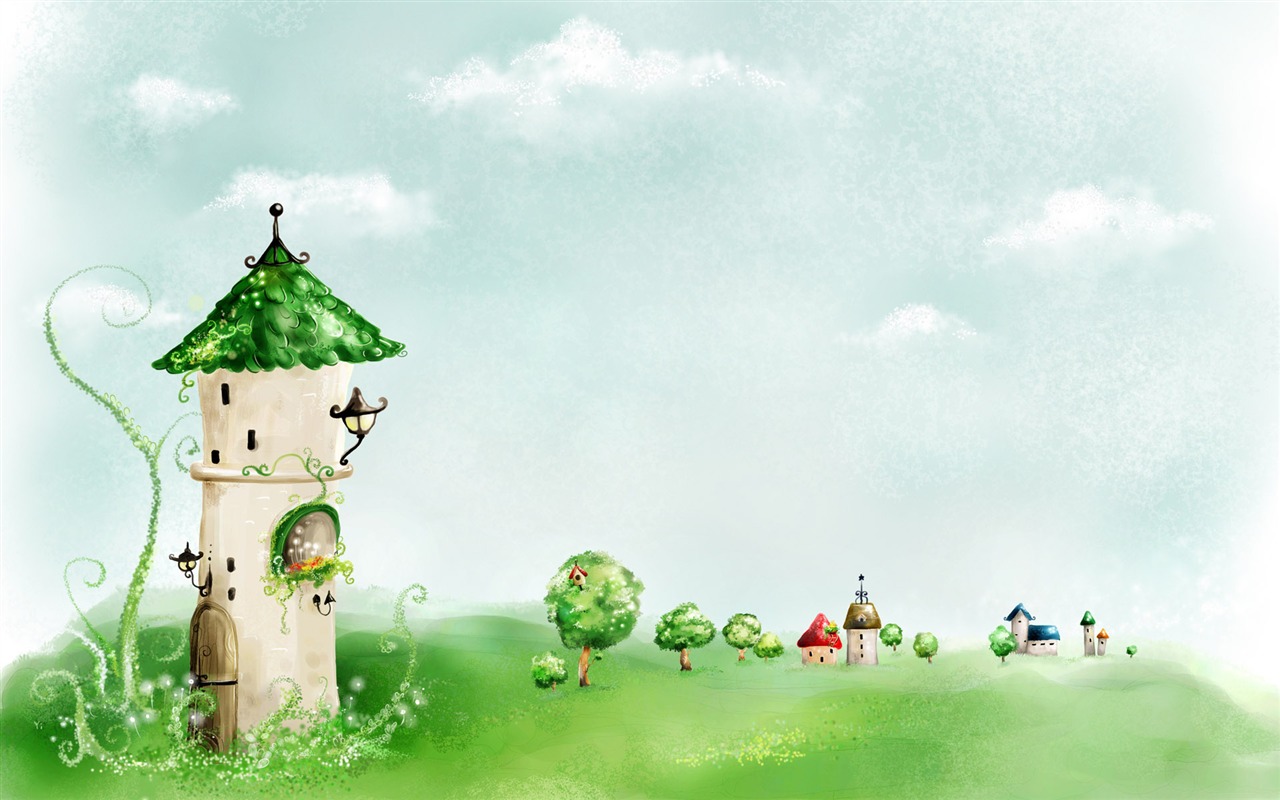 Ručně malované-Fantasy Tapety na plochu (1) #15 - 1280x800
