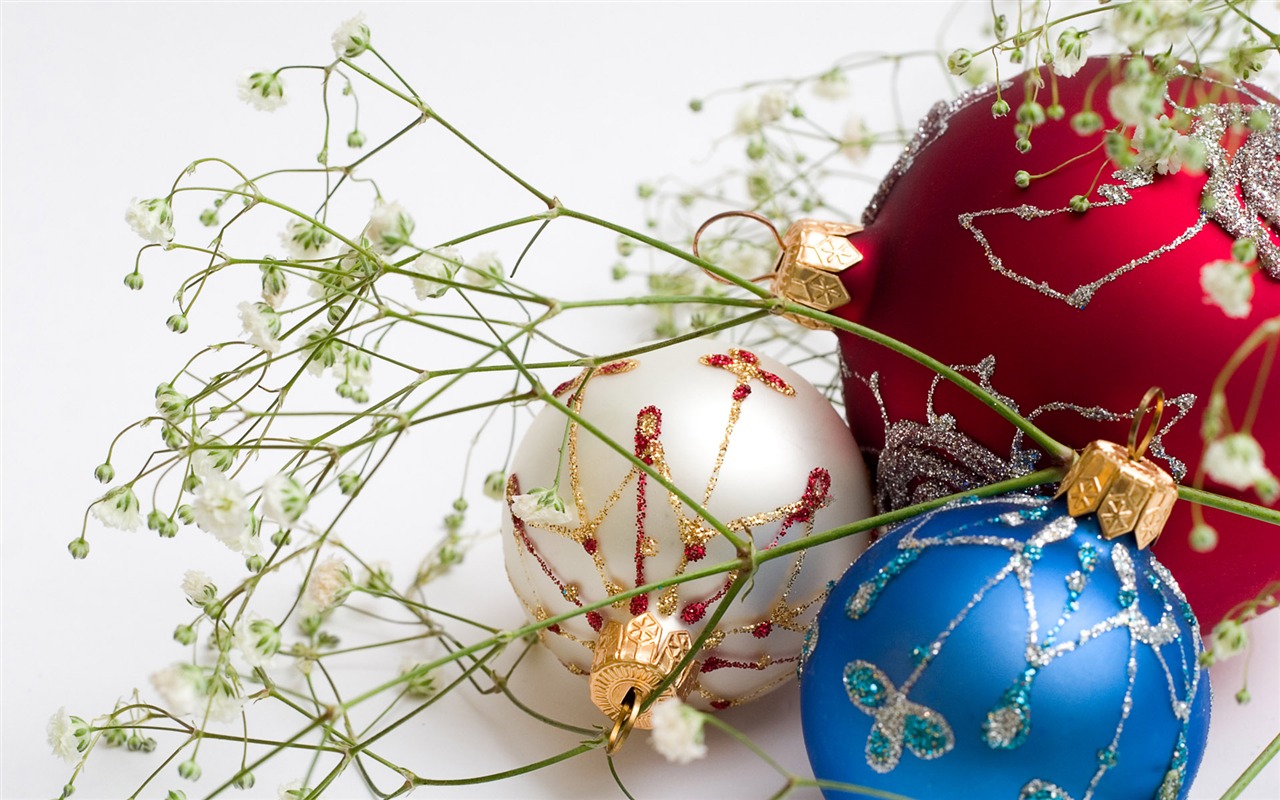 Christmas balls wallpaper (7) #6 - 1280x800