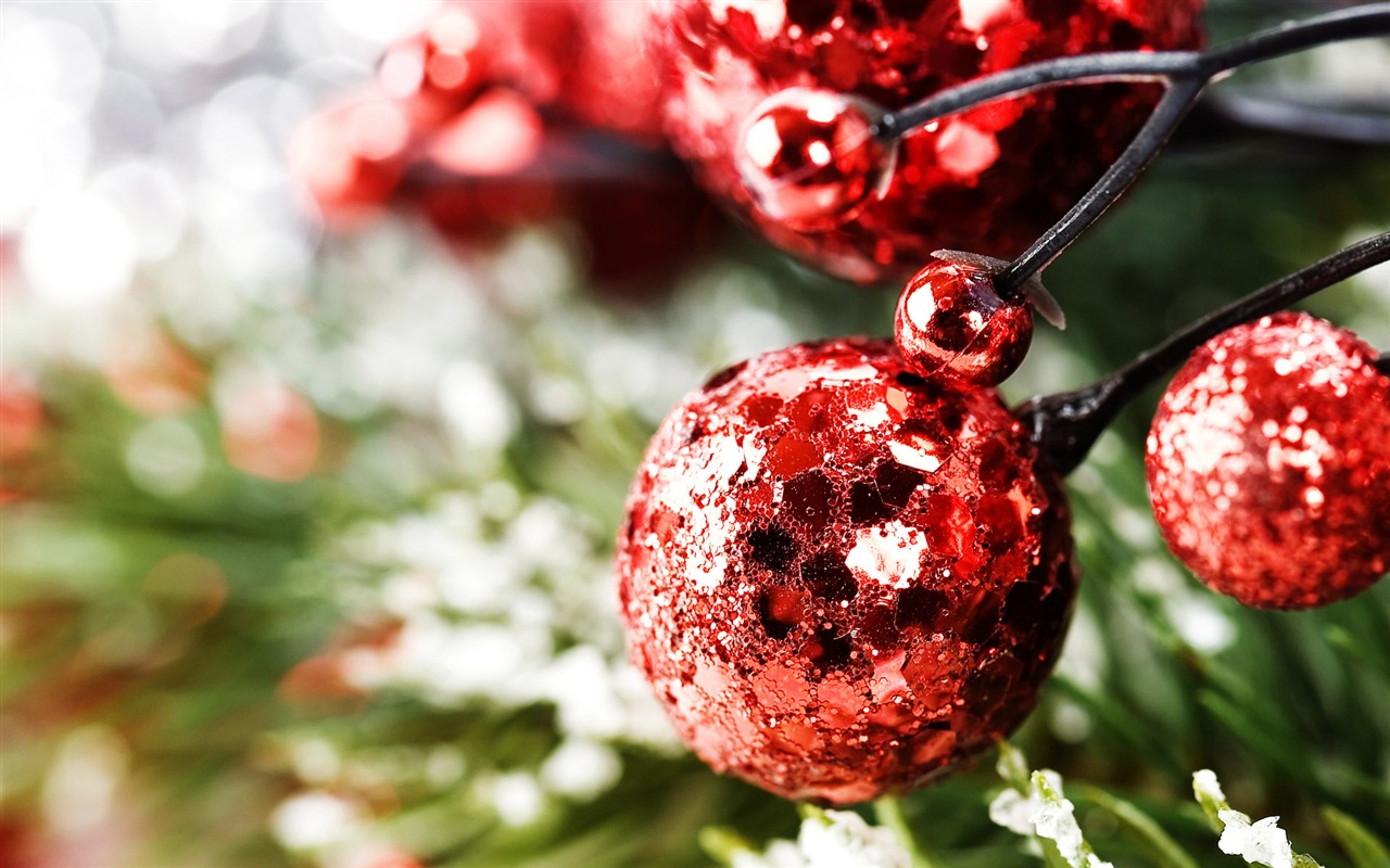 Christmas balls wallpaper (7) #8 - 1280x800