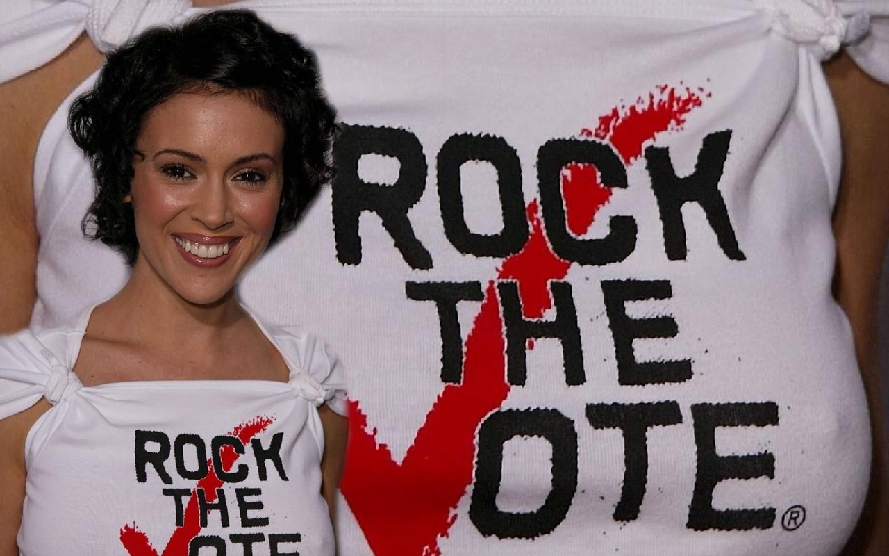 Alyssa Milano krásnou tapetu (2) #26 - 1280x800