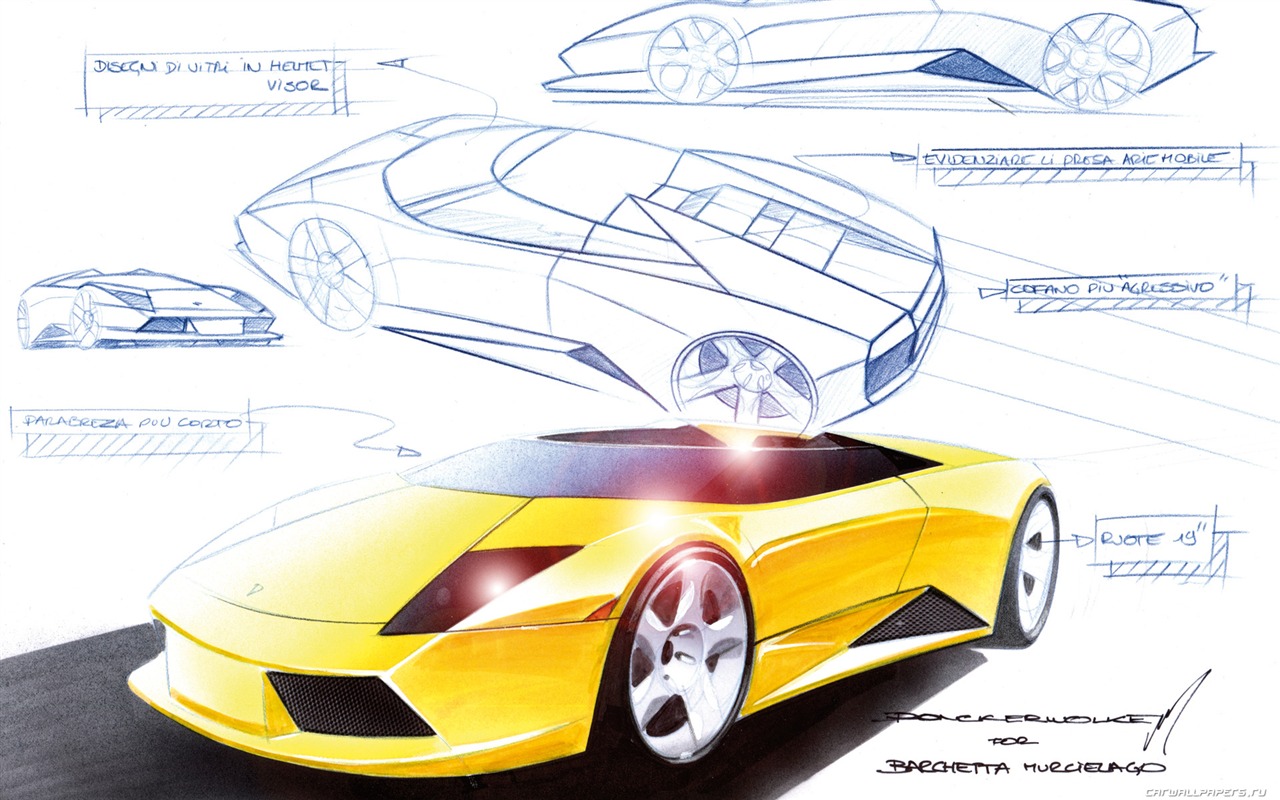 Lamborghini Murcielago Roadster - 2004 兰博基尼43 - 1280x800