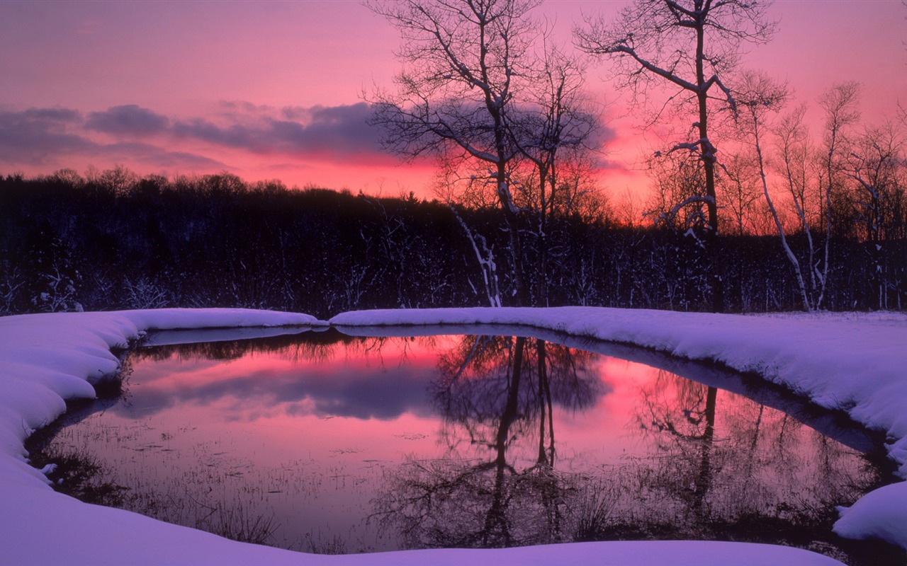 Sníh širokoúhlý tapety (4) #11 - 1280x800