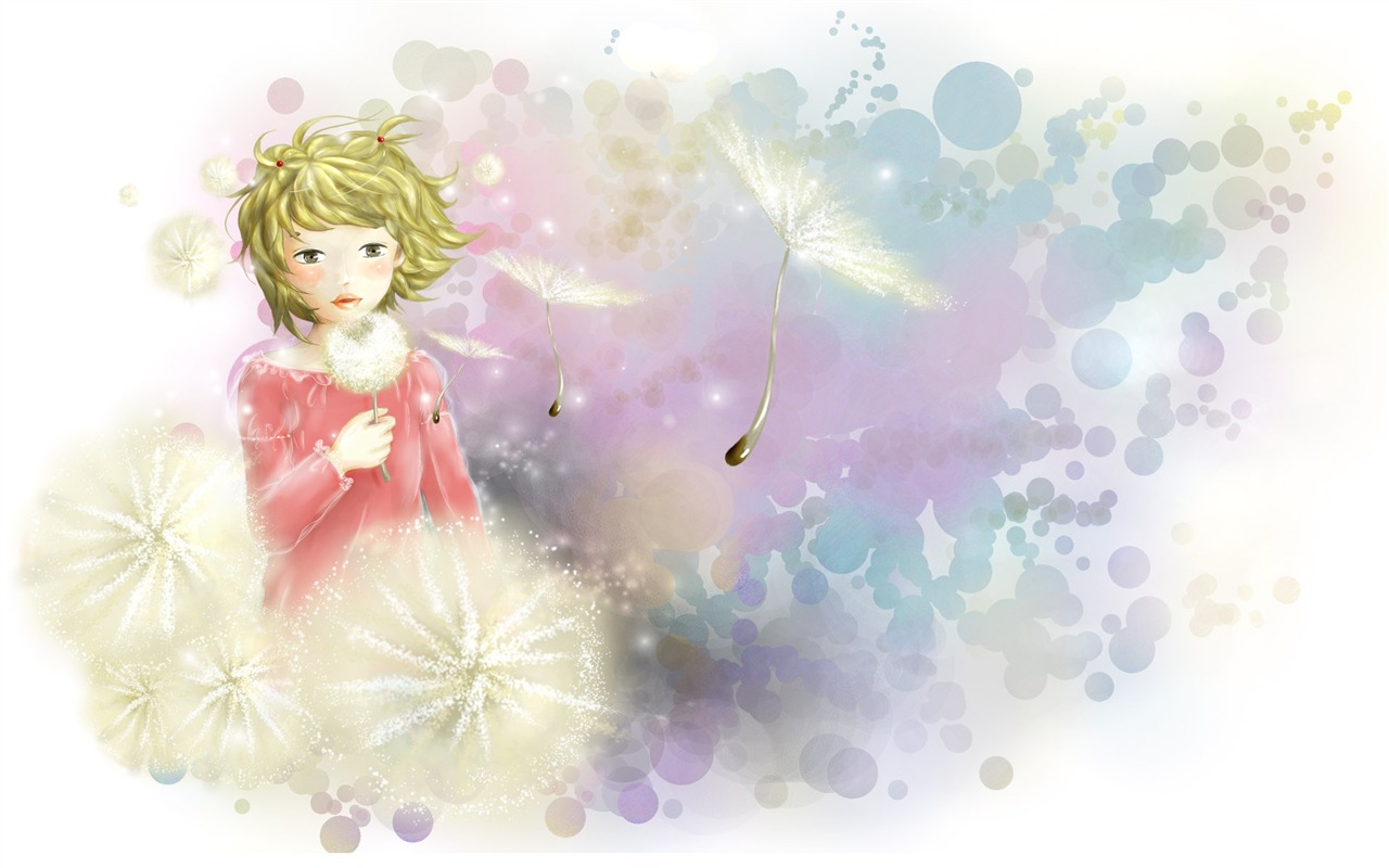 手繪夢幻風光 壁紙(11) #4 - 1280x800