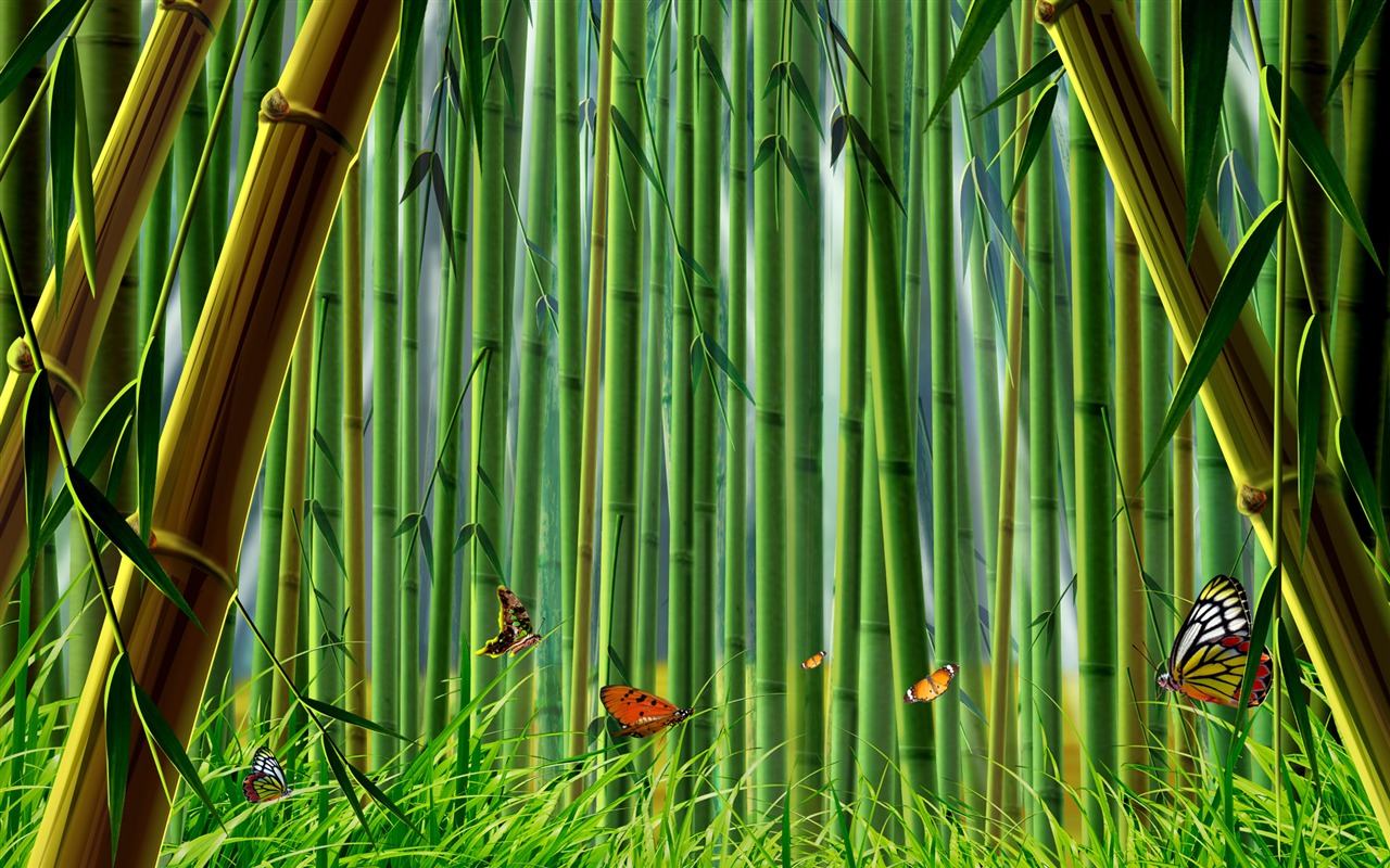Barevné ručně malované-tapety krajinné ekologie (1) #3 - 1280x800