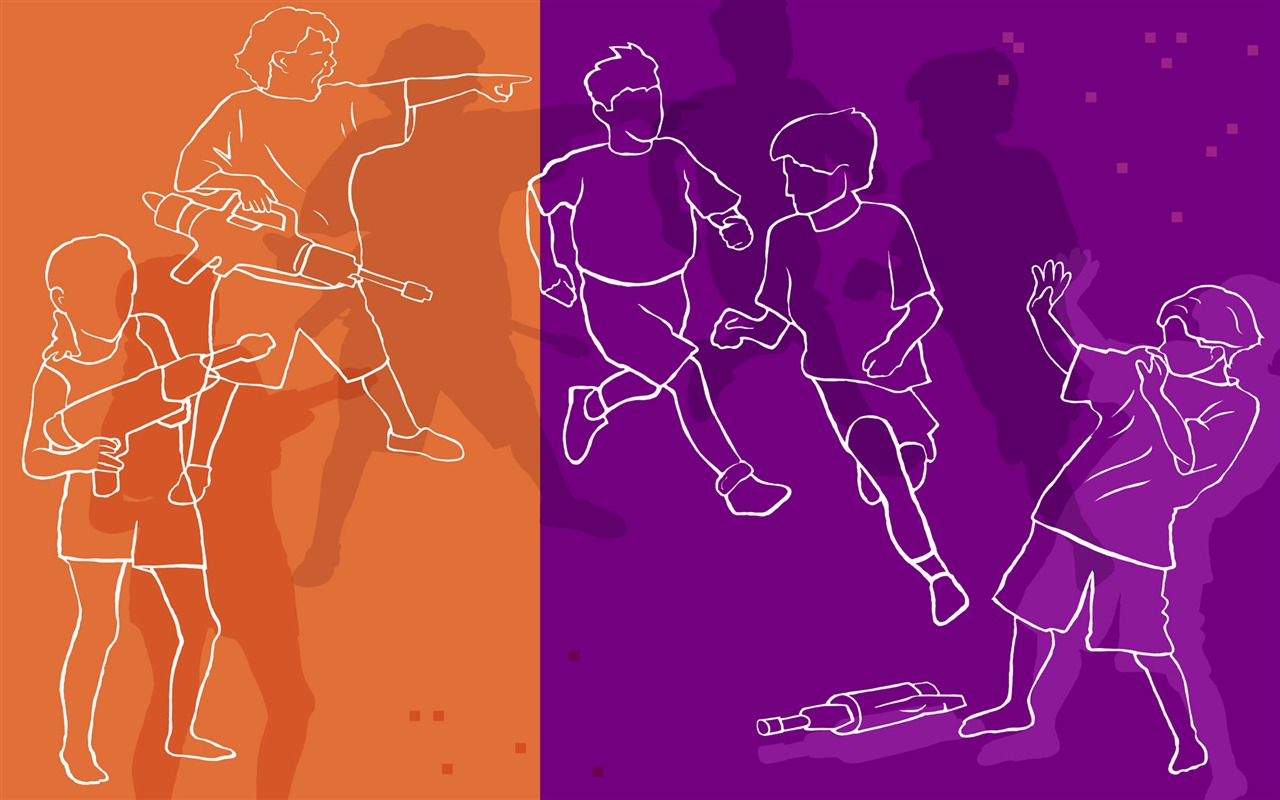 Hand-painted wallpaper line drawing (2) #19 - 1280x800