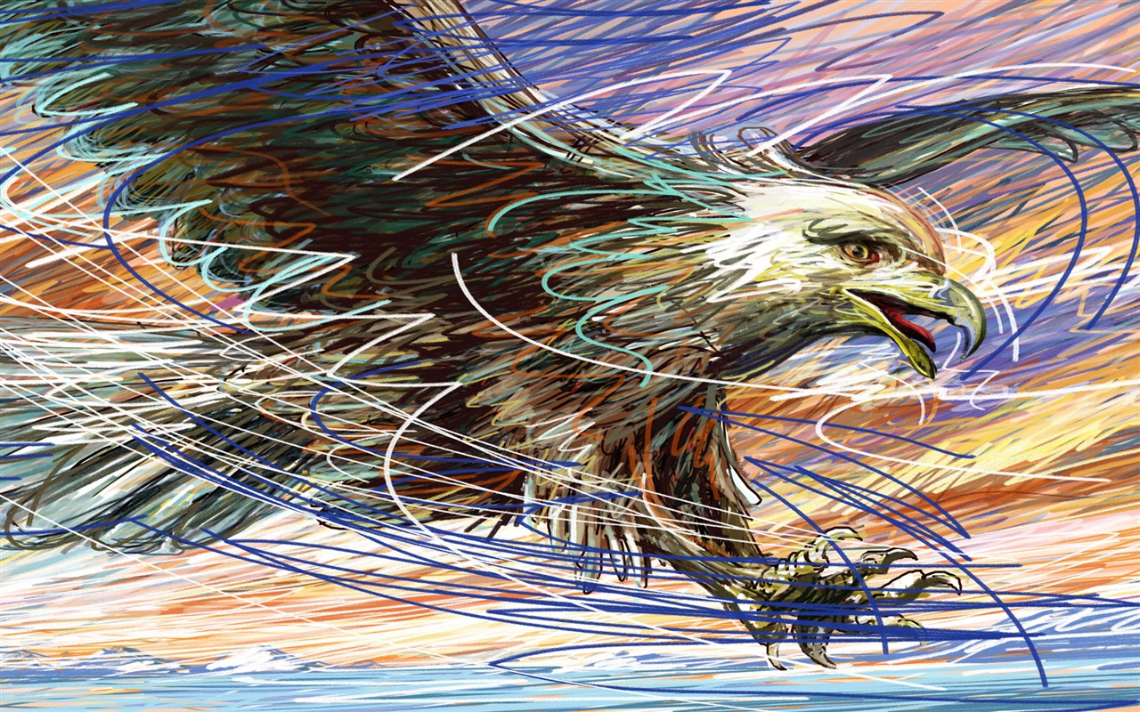 Obývací ručně malované-tapety širokoúhlé (3) #1 - 1280x800