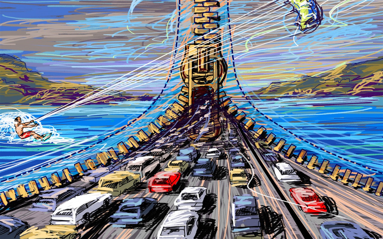 手繪寬屏生活 壁紙(三) #5 - 1280x800