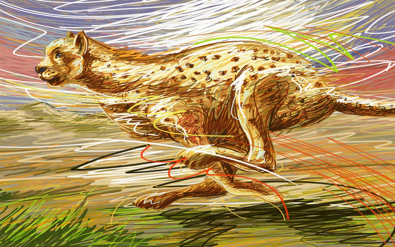 Obývací ručně malované-tapety širokoúhlé (3) #11 - 1280x800