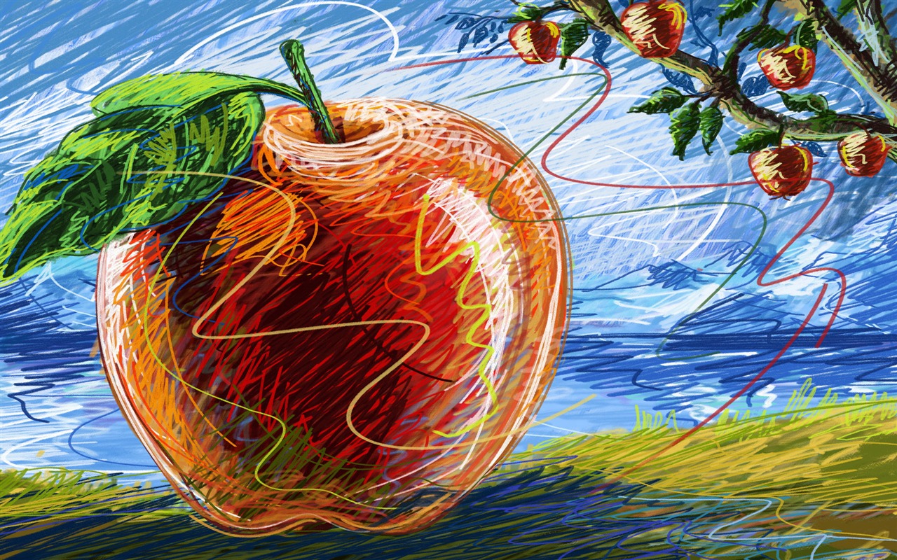 Obývací ručně malované-tapety širokoúhlé (3) #13 - 1280x800