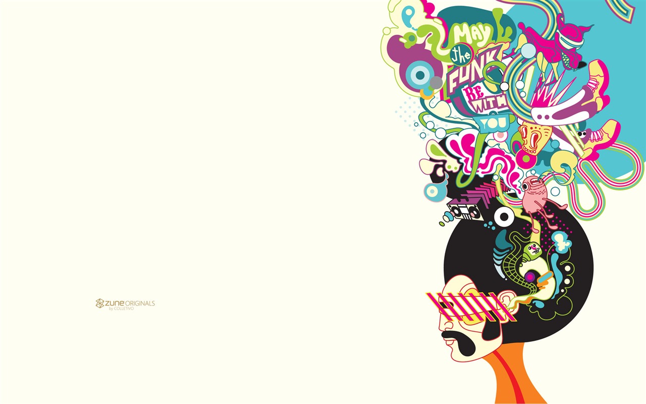 ZUNE Cartoon tapety #2 - 1280x800