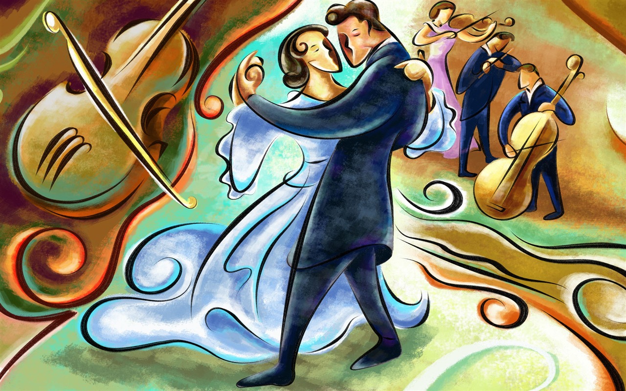 Living hand-painted wallpaper widescreen (8) #10 - 1280x800