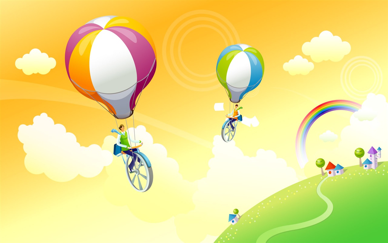 Vector cartoon wallpaper business meaning (2) #20 - 1280x800