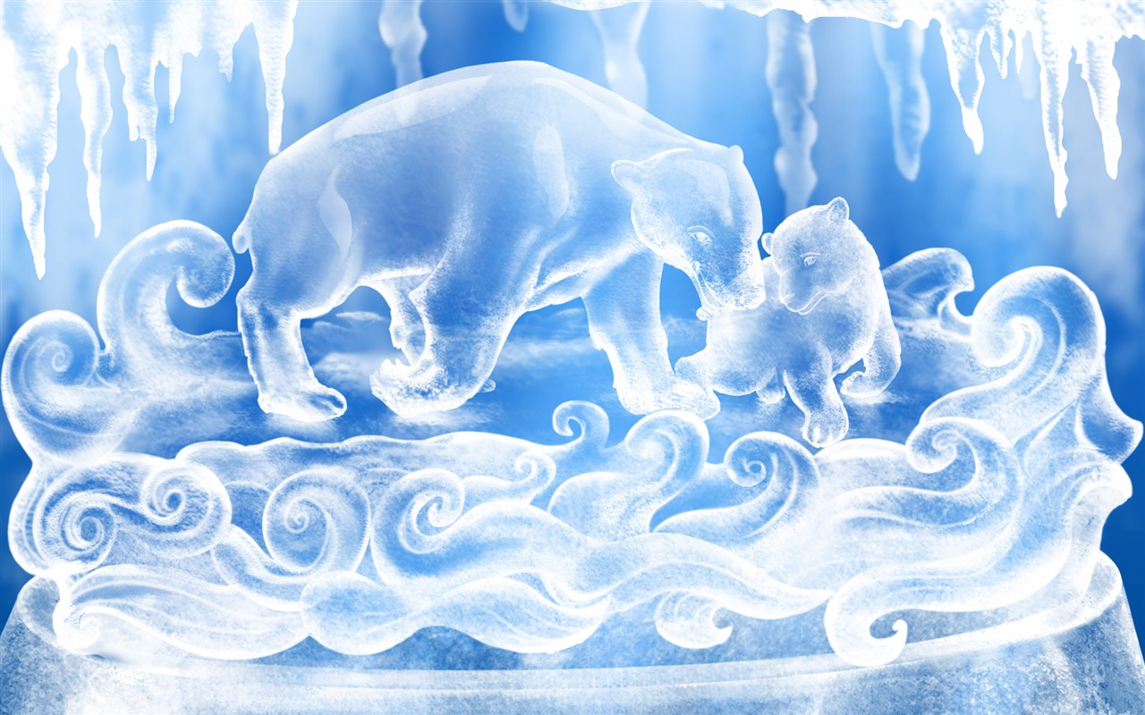 Vector wallpaper winter photo #6 - 1280x800
