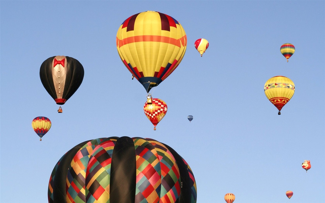 Coloridos globos de aire caliente fondo de pantalla (2) #16 - 1280x800