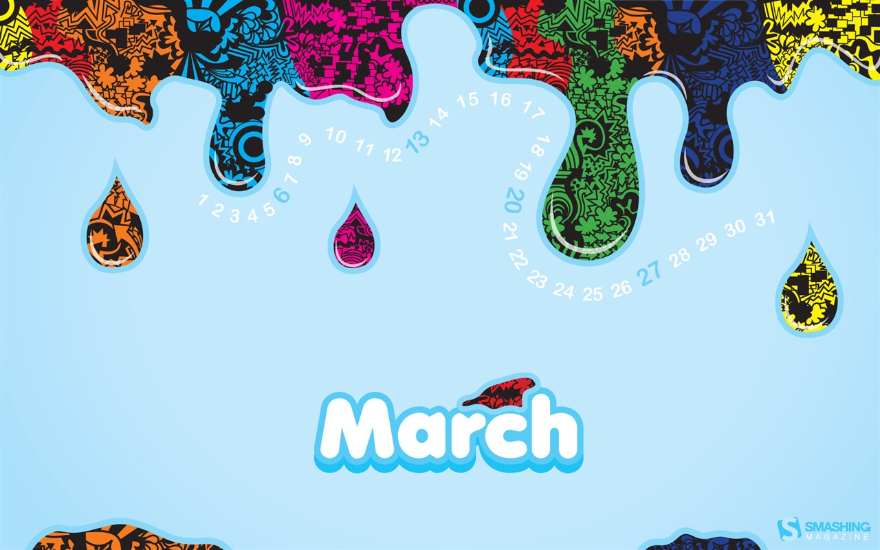 March 2011 Calendar Wallpaper #7 - 1280x800