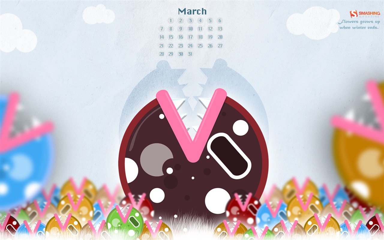 March 2011 Calendar Wallpaper #9 - 1280x800