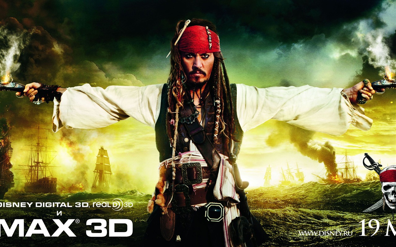 Pirates of the Caribbean: On Stranger Tides 加勒比海盜4 壁紙專輯 #1 - 1280x800