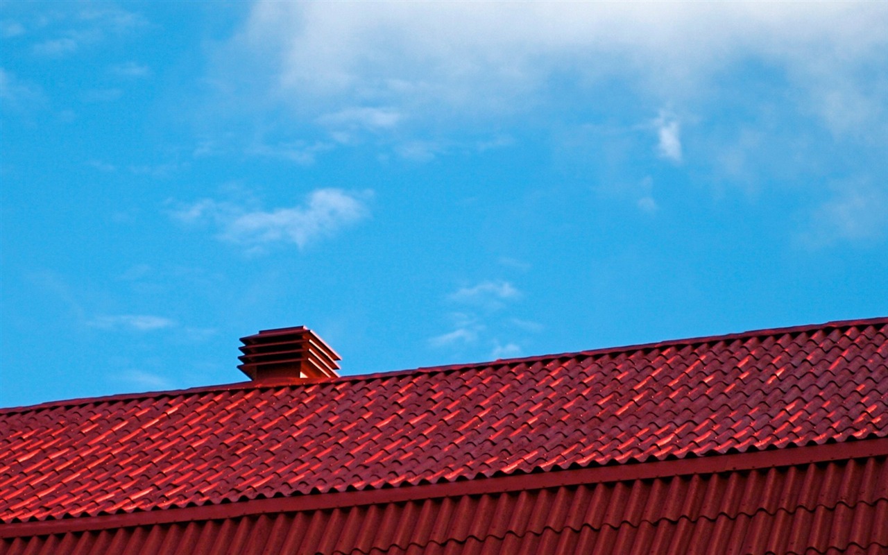 城市藍色天空壁紙 #2 - 1280x800
