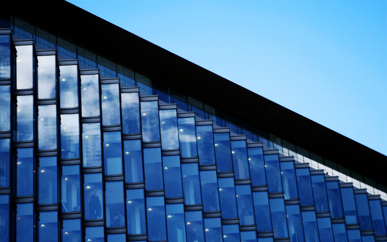 Wallpaper City ciel bleu #14 - 1280x800