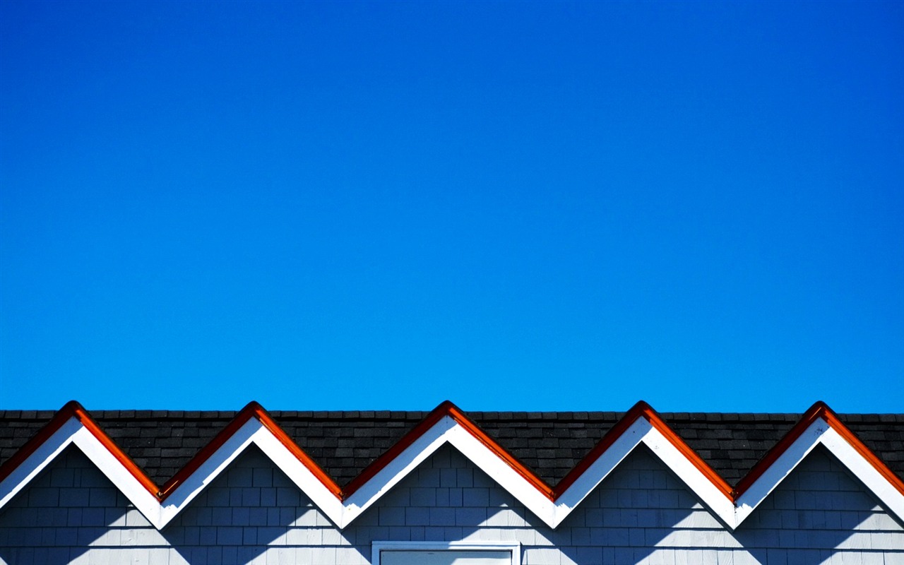 城市藍色天空壁紙 #35 - 1280x800