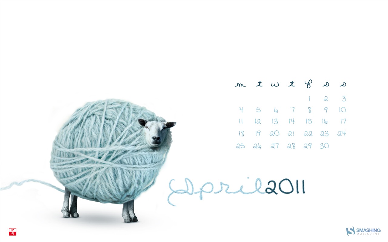 April 2011 Calendar Wallpaper (2) #3 - 1280x800