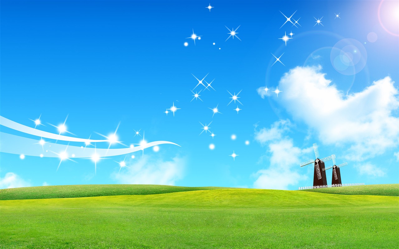 陽光燦爛的夏天 PS風景壁紙(一) #6 - 1280x800