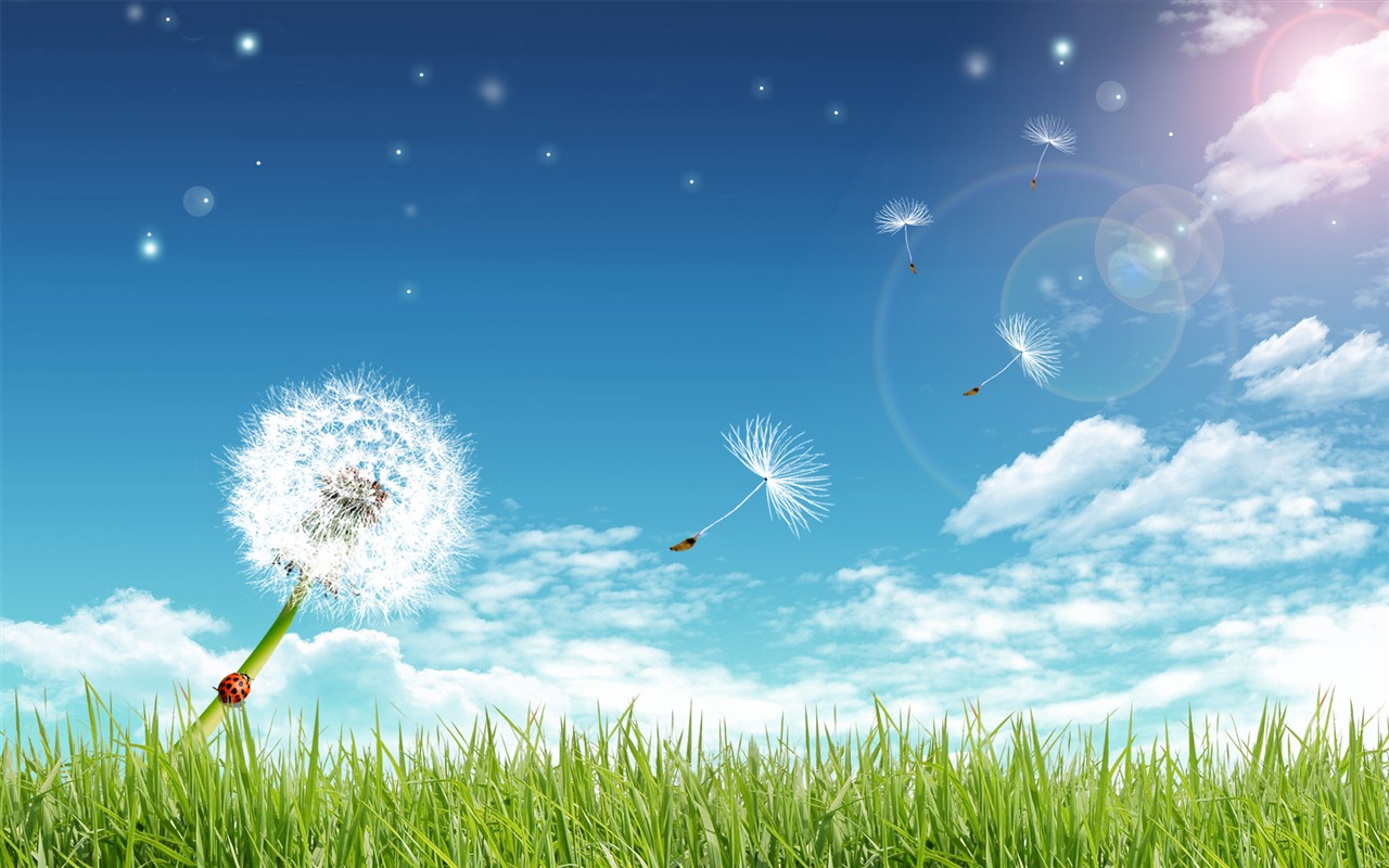 陽光燦爛的夏天 PS風景壁紙(一) #13 - 1280x800