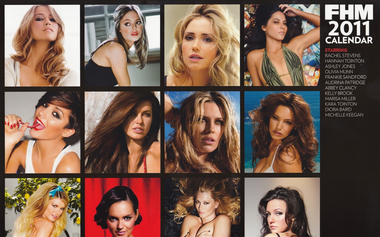 FHM Kalendář 2011 tapety herečka (2) #14 - 1280x800