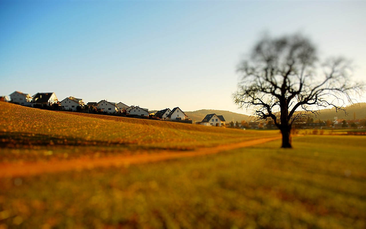 Real zu der feindlichen Miniaturlandschaft Verschiebung Fotografie Wallpaper (1) #20 - 1280x800