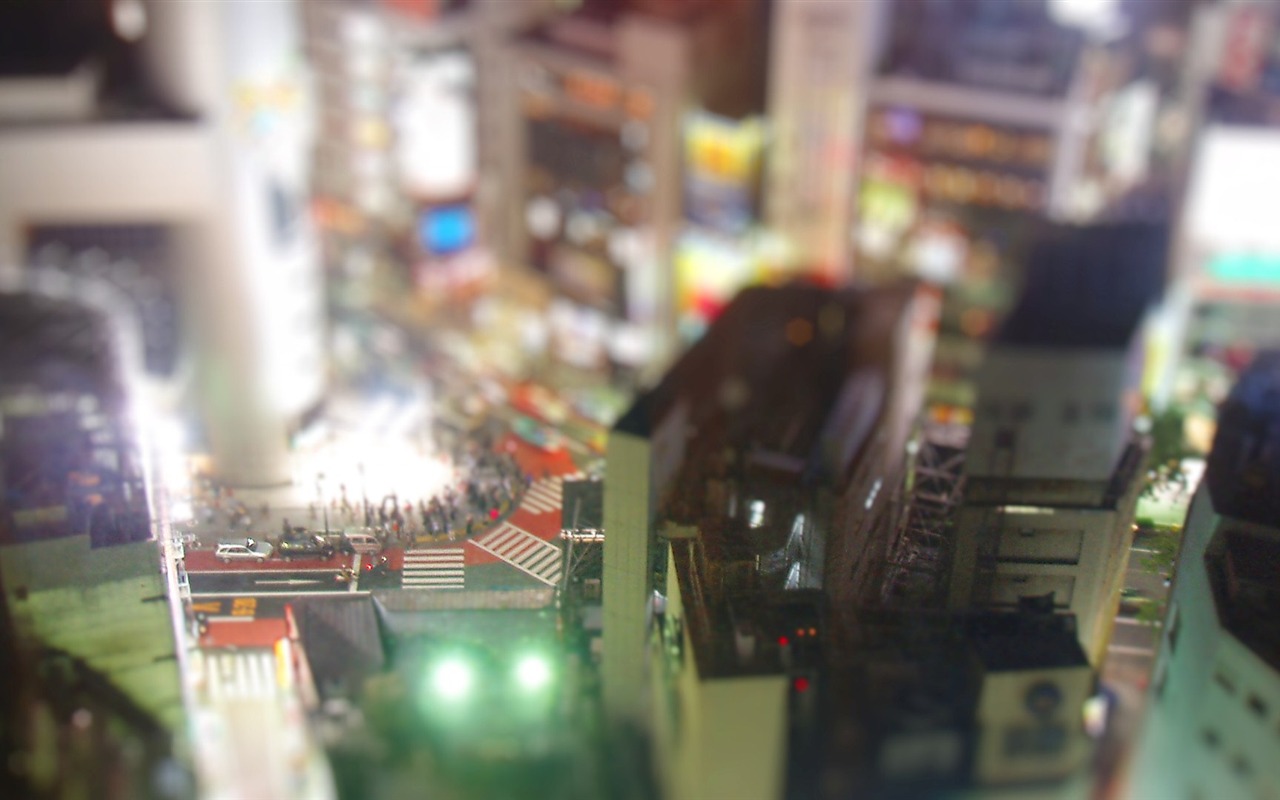 Real to the enemy's miniature landscape shift photography wallpaper(2) #6 - 1280x800