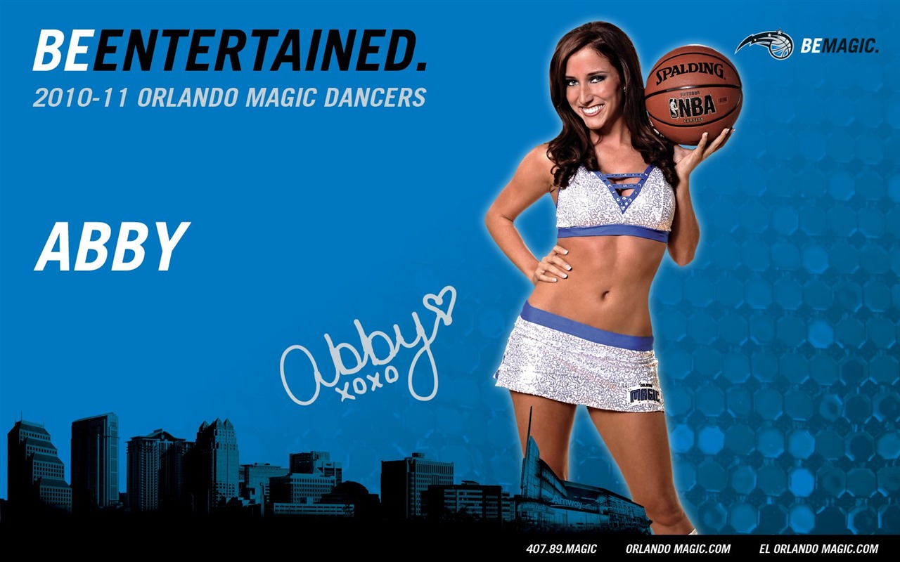 NBA 2010-11 season, the Magic cheerleaders wallpaper #2 - 1280x800