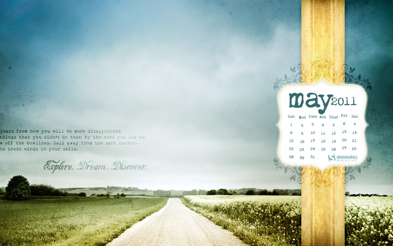 Mai 2011 Kalender Wallpaper (1) #1 - 1280x800