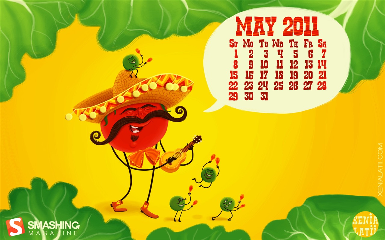 May 2011 Calendar Wallpaper (1) #14 - 1280x800