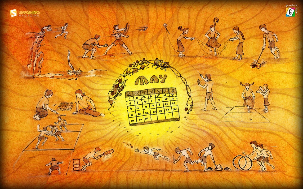 2011年5月 月曆壁紙(二) #4 - 1280x800