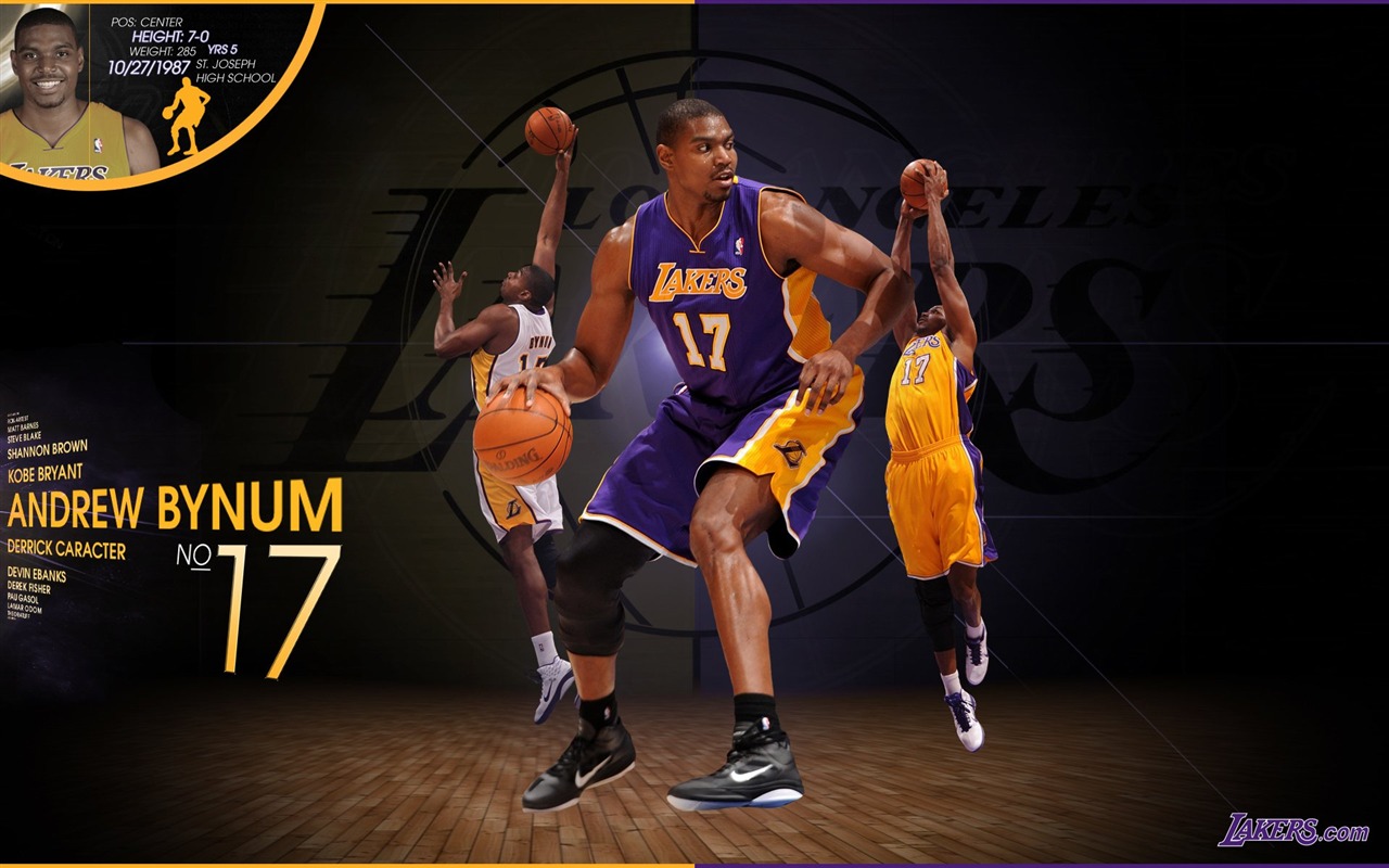 NBA 2010-11赛季 洛杉矶湖人队 壁纸2 - 1280x800