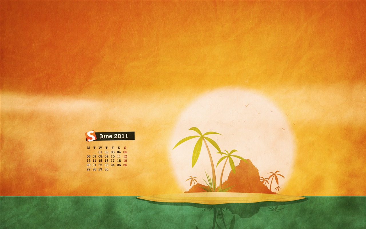 2011年6月 月曆壁紙(二) #4 - 1280x800