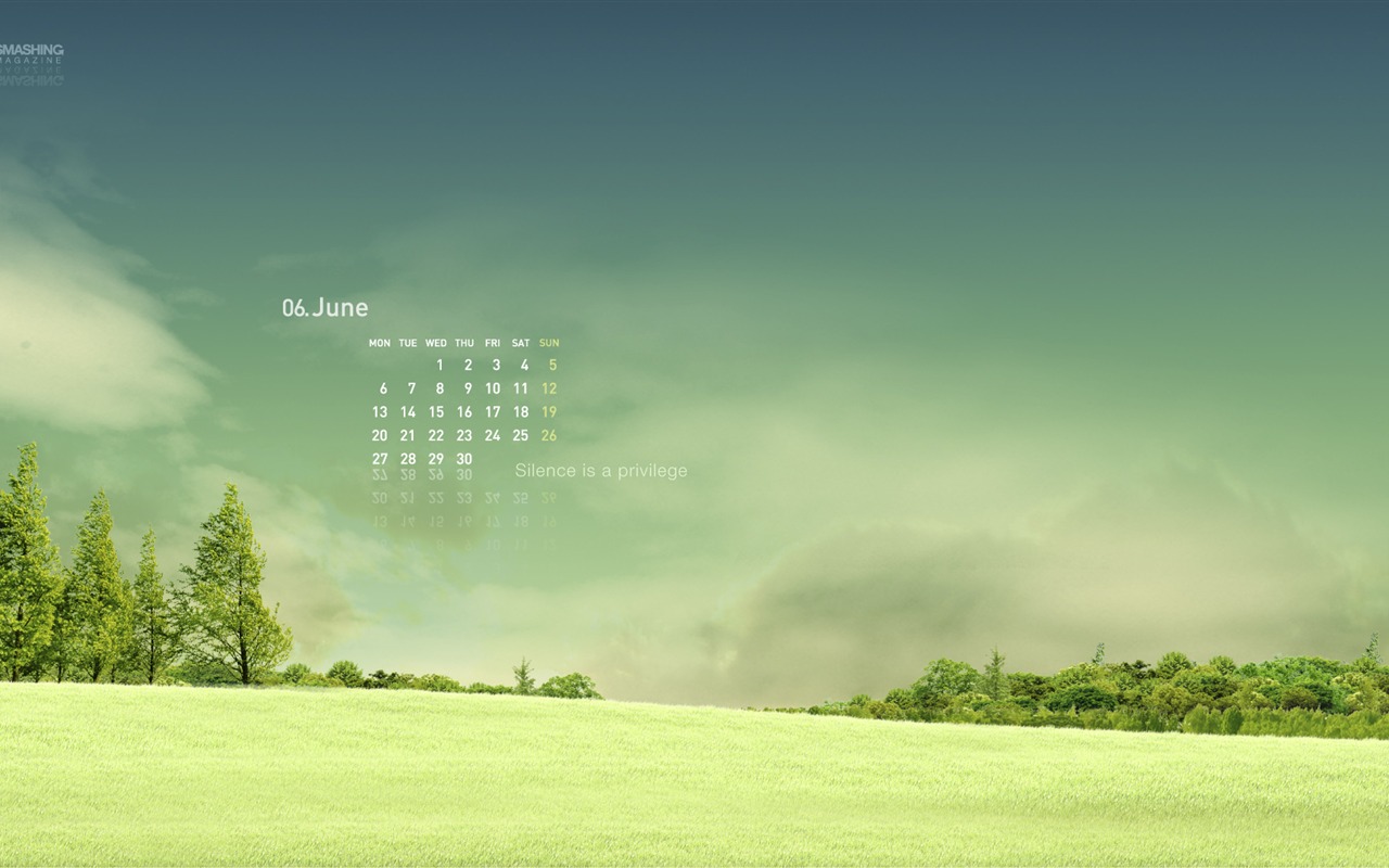 2011年6月 月曆壁紙(二) #8 - 1280x800