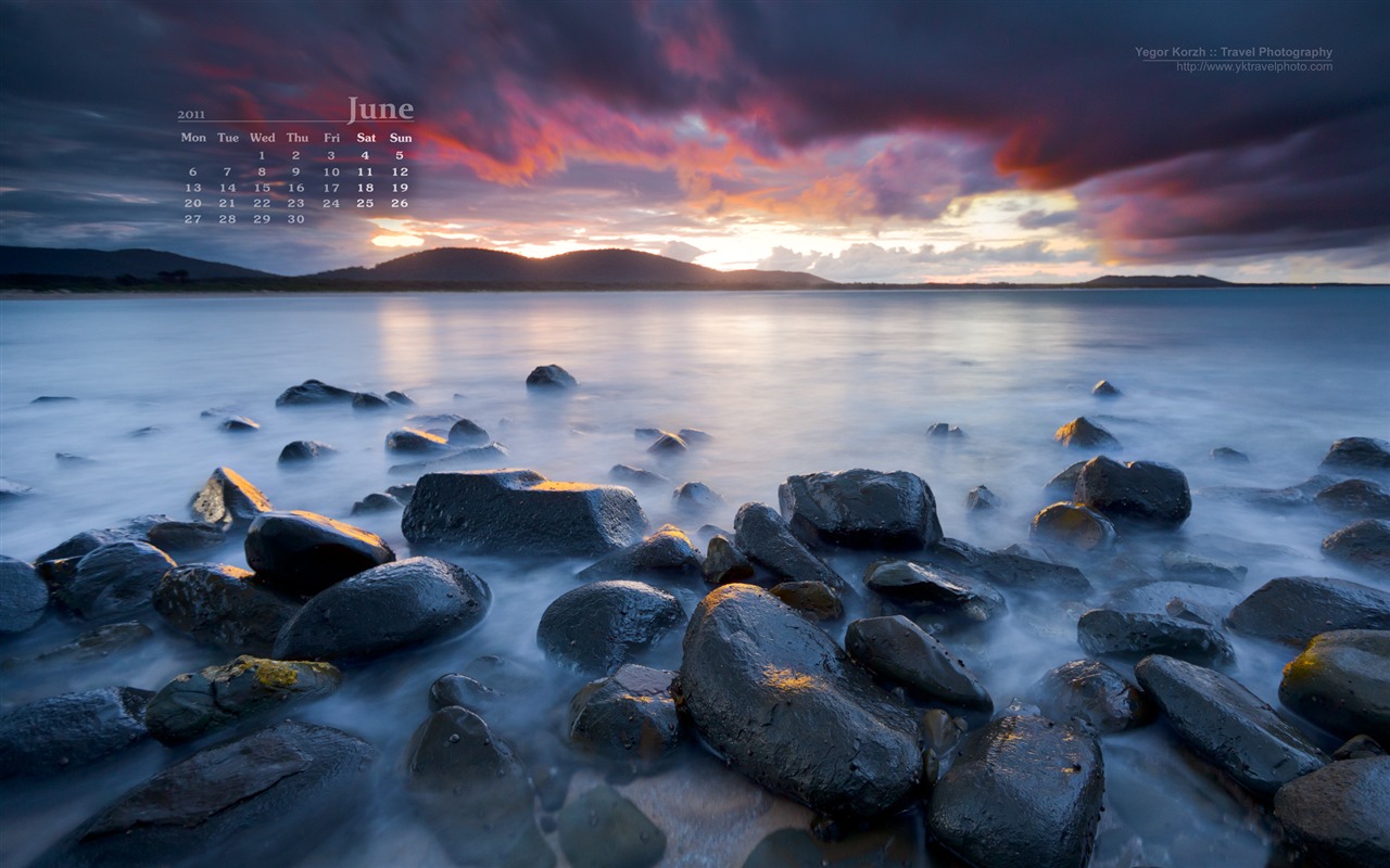 Juni 2011 Kalender Wallpaper (2) #12 - 1280x800